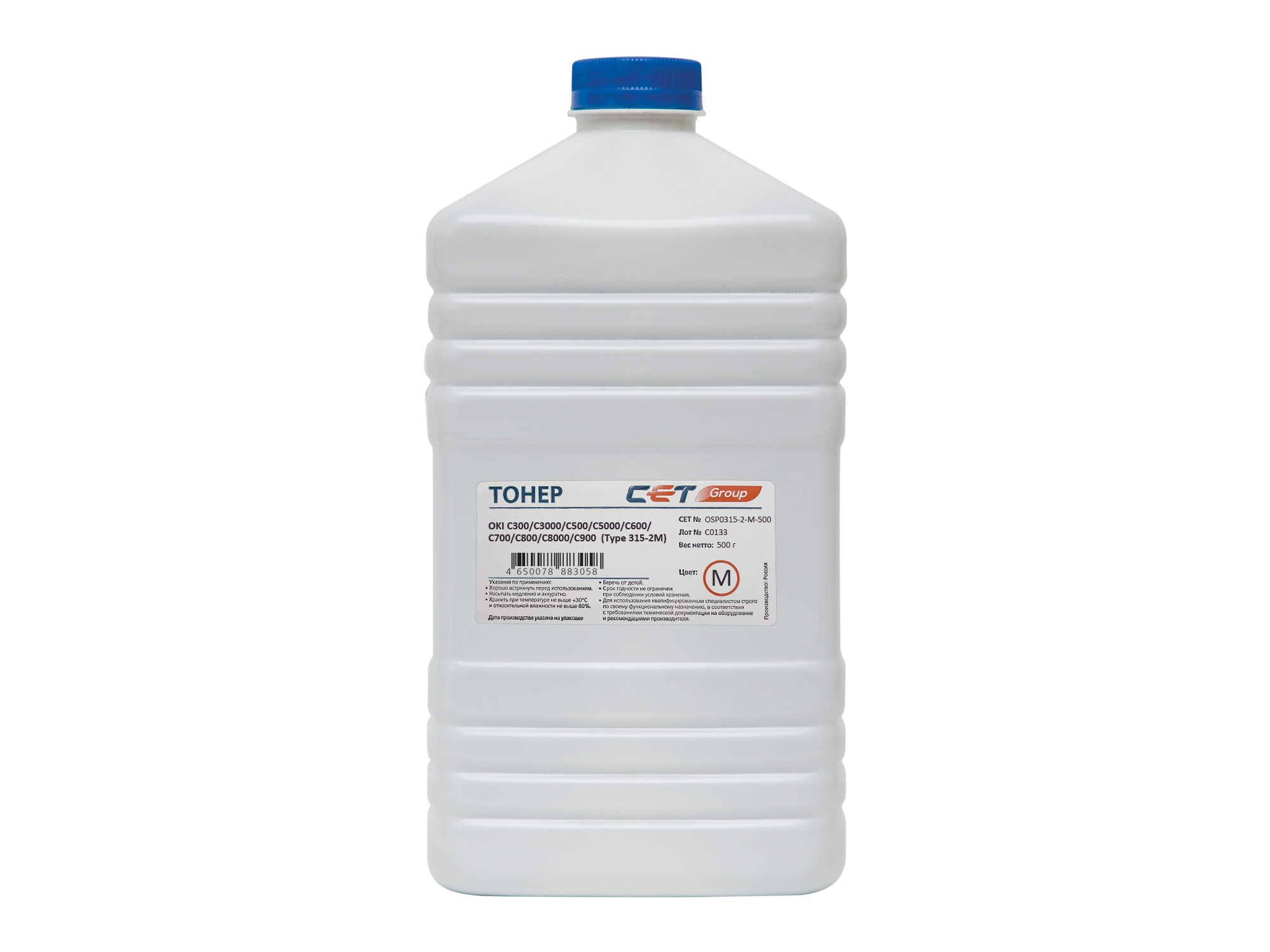 Тонер Type 315-2 для OKI C301 (Japan) Magenta, 500г/бут, (унив.), OSP0315-2-M-500